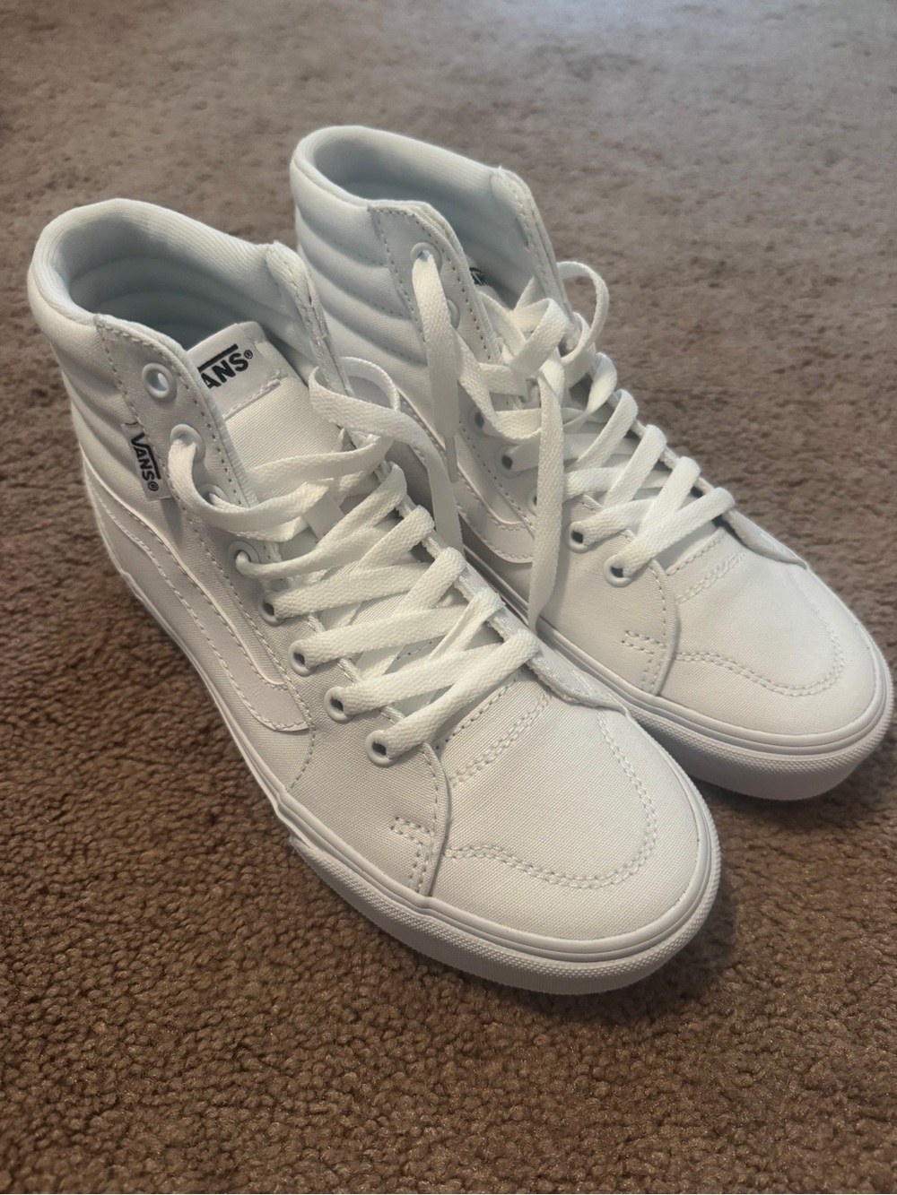 Vans Sk8-Hi High Top Sneakers - White